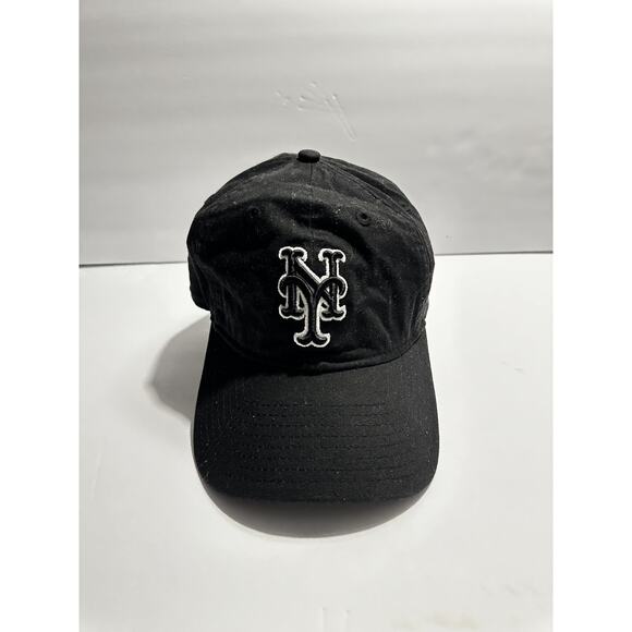 New Era Other - New Era 9TWENTY New York Mets Hat Black Adjustable Strapback Genuine Merchandise